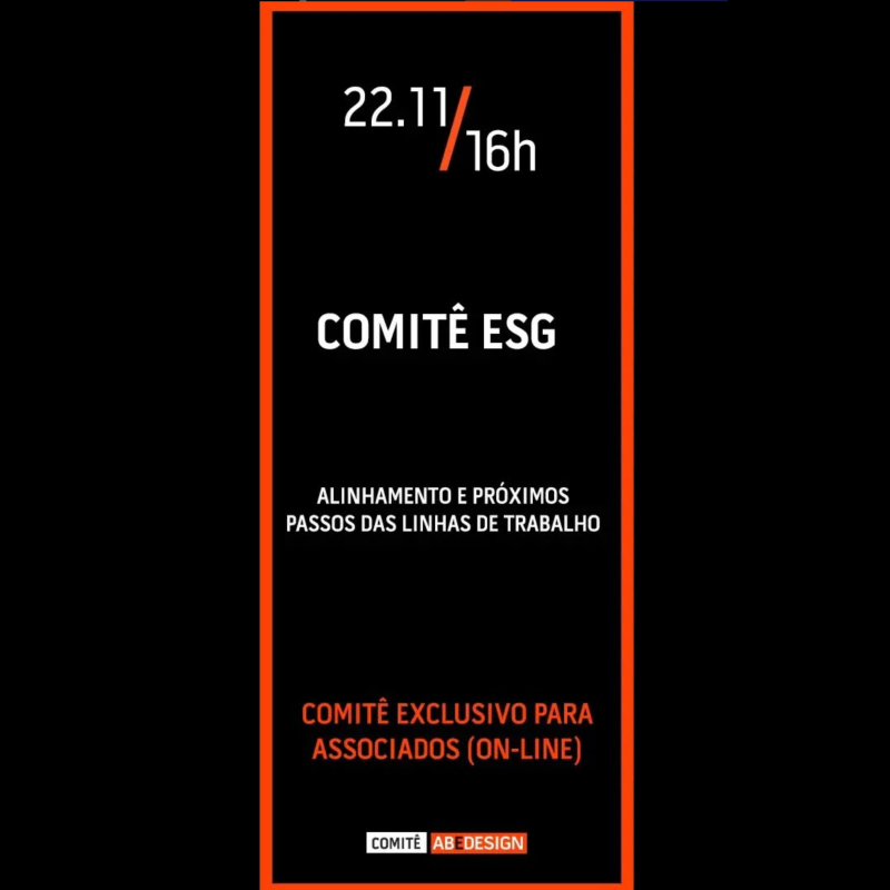 Comitê ESG ABEDESIGN - 22/11/2022