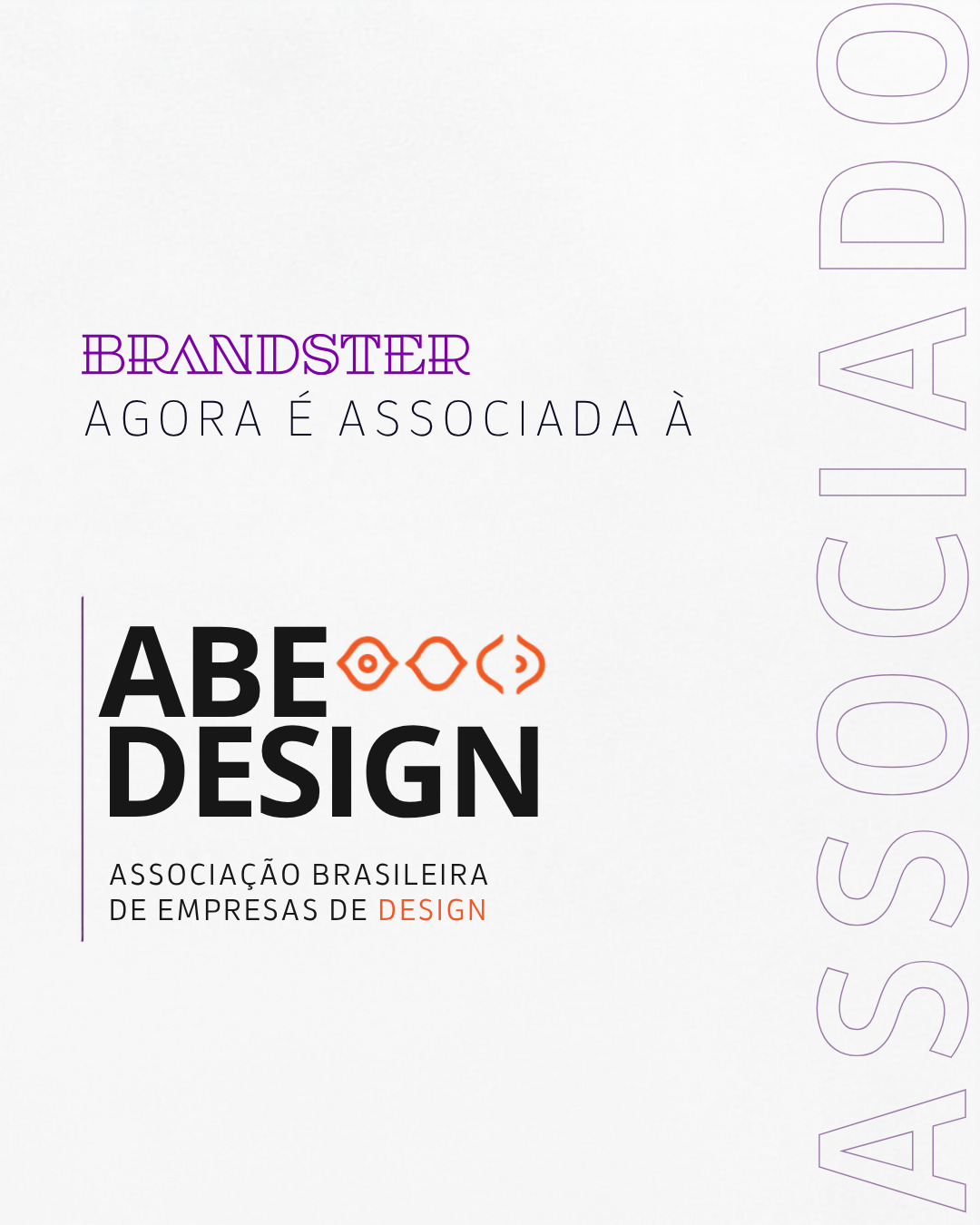 Associação da Brandster com a ABEDESIGN