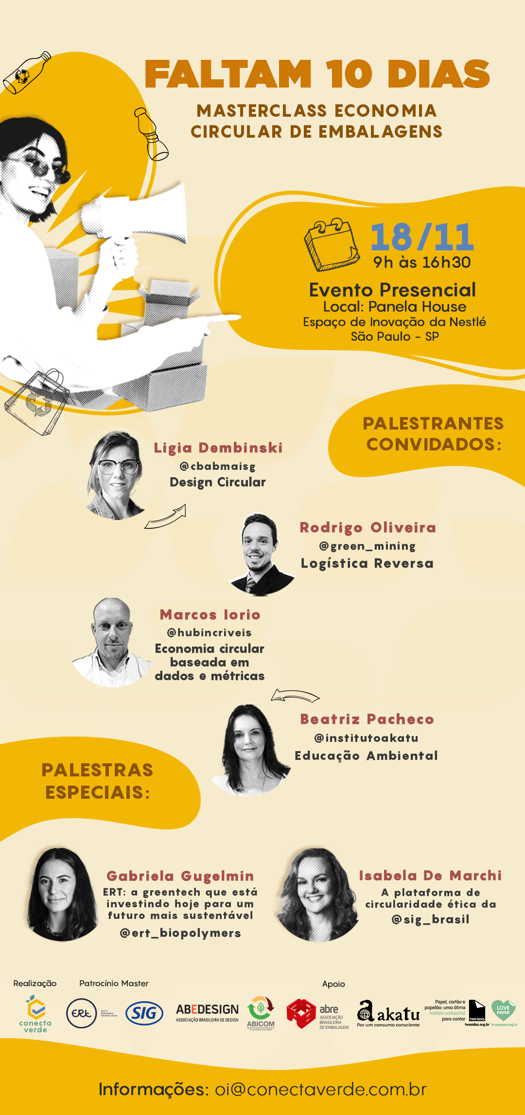 FALTAM 10 DIAS para a MASTERCLASS ECONOMIA CIRCULAR DE EMBALAGENS