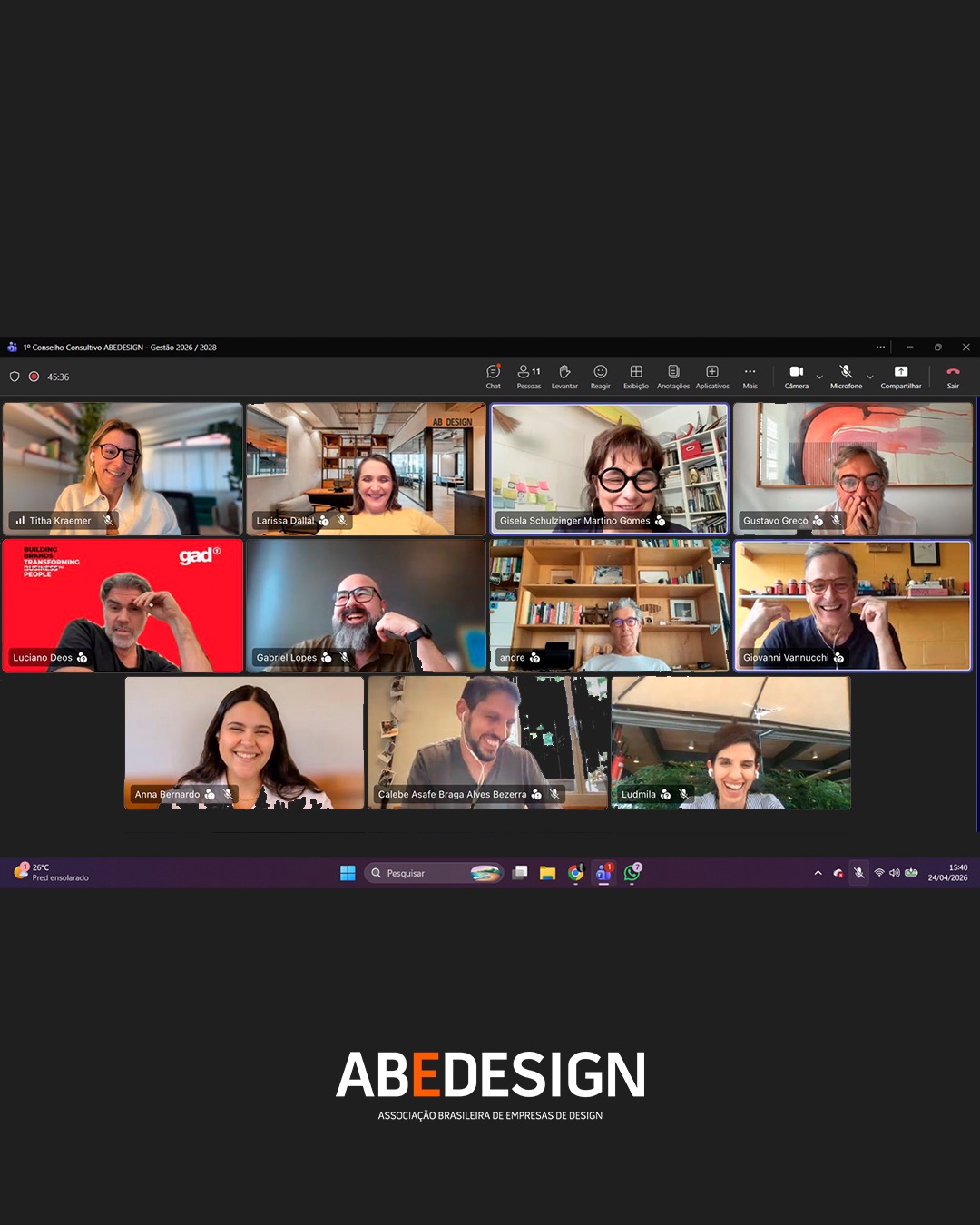 Foto da equipe ABEDESIGN