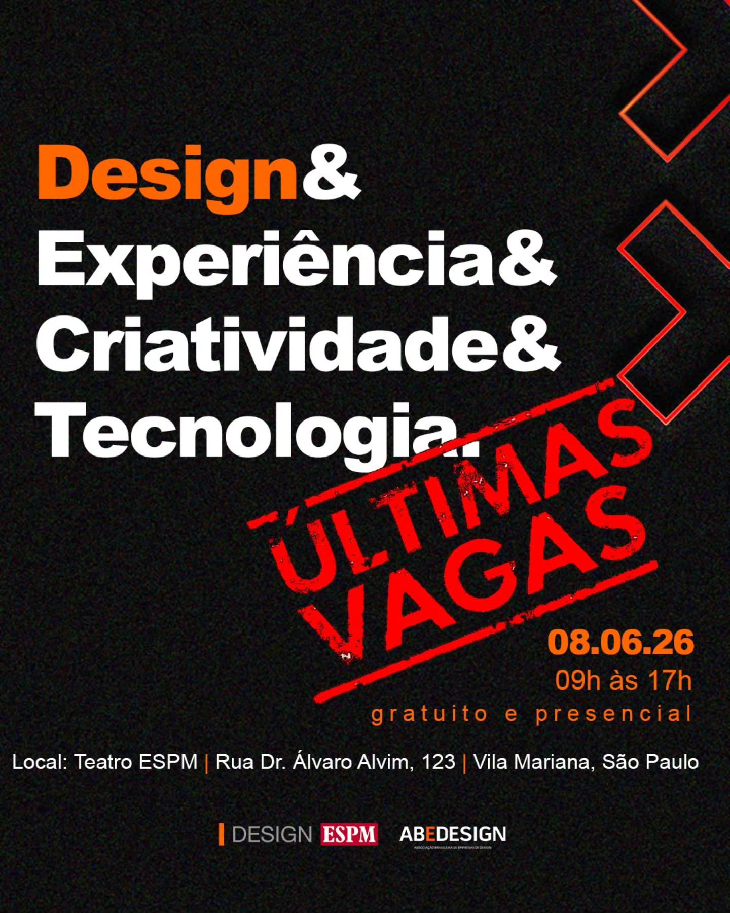 Republicação Divulgação de últimas vagas Design e Experiência e Criatividade e Tecnologia